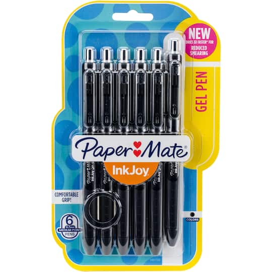 Paper Mate&#xAE; Inkjoy&#xAE; Black Gel Pens, 6ct.